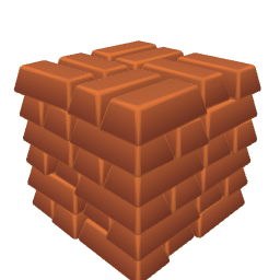 Copper Bars Stack Large